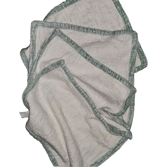 Set Of 4 Mandala Placemats Seafoam Green Made in India Napkin Tabletop Decor - Picture 4 of 4